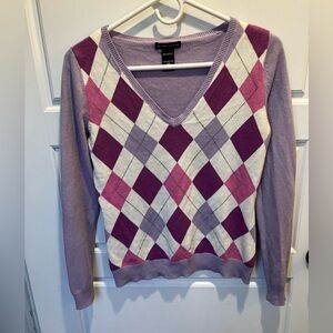 New York & Company Argyle Sweater